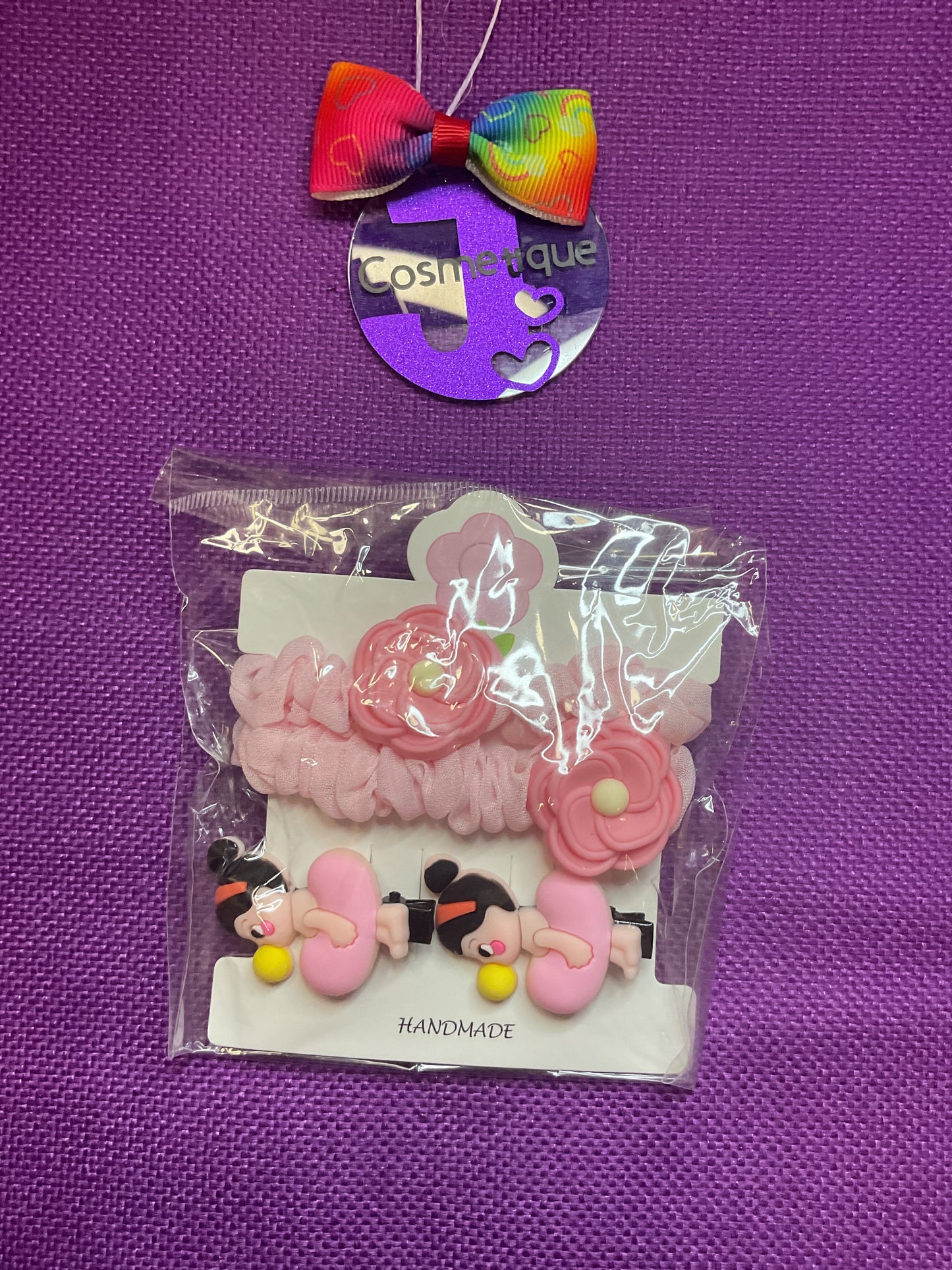 Ballerina Scrunchy w/ Clips
