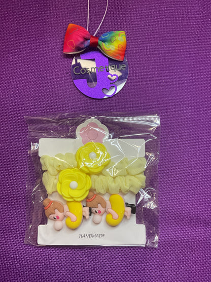Ballerina Scrunchy w/ Clips